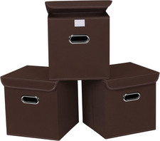 Closet Organizers Fabric Storage Bins with Lids Collapsible Cube Storages Organi