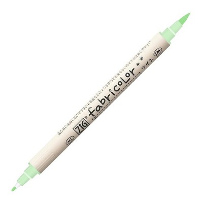 Kuretake Zig Fabricolor Twin hell neuwertig Stoffmarker, Tc-4000A-403 (6er Pack)