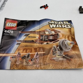 LEGO 4478 Star Wars Geonosian Fighter Missing Droids & 1 Piece Read