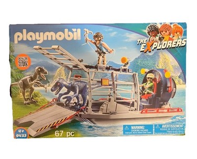 Playmobil Enemy Airboat with Raptor Building Set 9433 (NEW)