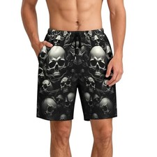 Drawstring Hawaiian Shorts Men's Swim Beach Quick Dry Summer Vacation