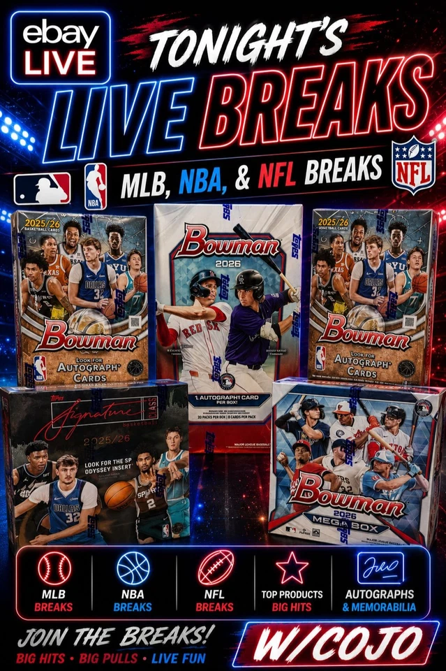 !! Bowman & Topps Heritage !!  Breaks & Persys w/COJO !!