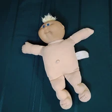 Vintage 1978, 1982 Cabbage Patch Kids Baby Blonde Hair & Blue Eyes - R