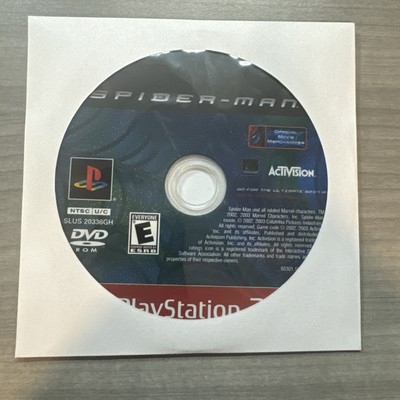 Spider-Man (Sony PlayStation 2, 2002) Disc Only Cleaned
