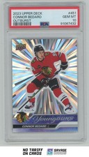2023-24 Upper Deck Young Guns Outburst Connor Bedard PSA 10 #451 Chicago