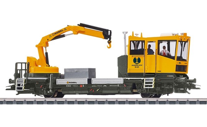 Viessmann 2629 - H0 ROBEL Track Vehicle 54.22 Aarsleff Version With Crane