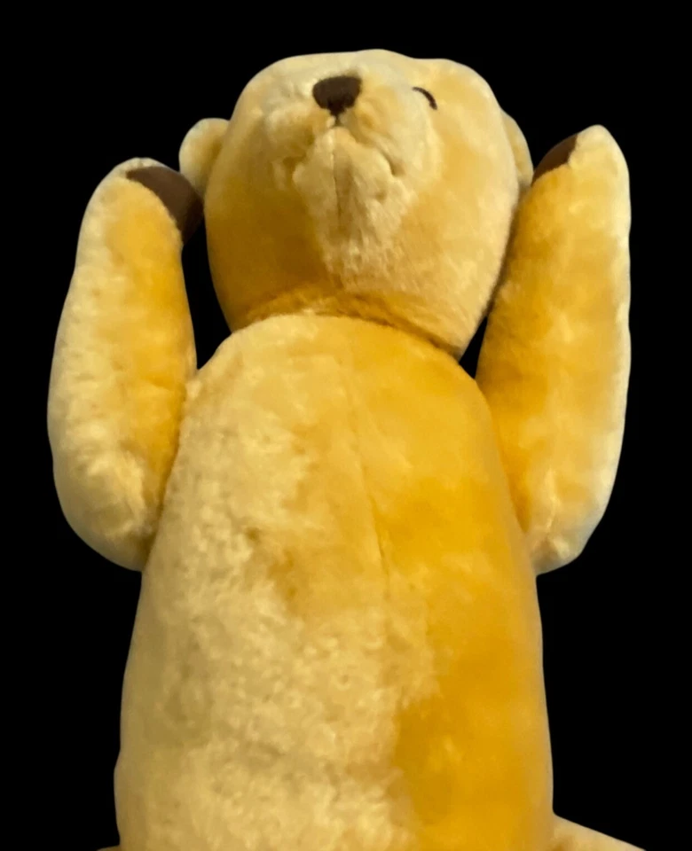 MUY RARO 25" DE COLECCIÓN Decanos/Gwentoy Articulado Oso de Peluche Dorado Peluche de Gran Bretaña Excelente Foto 3 de 4