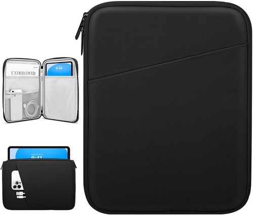 Case for iPad 11" 11th Gen and Galaxy Tab A11+ Plus - Sleeve Bag, Black