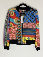 ALICE OLIVIA Lonnie Reversible Bomber Jacket Medium Colorful NWT