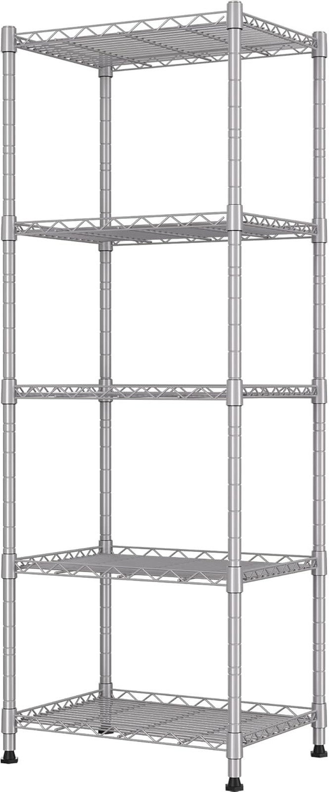 5-Wire Shelving Metal Storage Rack Adjustable Shelves,Standing Storage Shelf Uni
