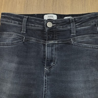 Closed A Better Blue Skinny Jeans Organic Cotton Faded Black Made in Italy 25