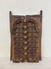 Hand-Carved Shekhawati Window Frame: Antique Indian Wall Decor Windows