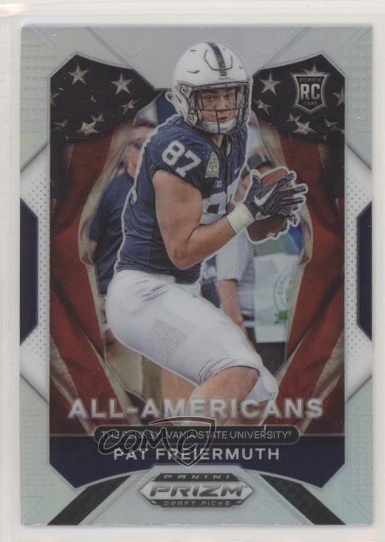 2021 Panini Prizm Draft Picks All-American Silver Prizm Pat Freiermuth #184 2l4
