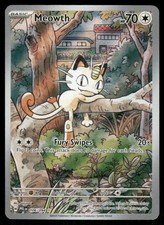 Pokemon Cards Meowth 106/094 Holo Phantasmal Flames Illustration Rare LP *18
