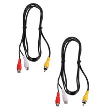 2pcs RCA Splitter Cable, 1RCA Male to 2RCA Female 5ft Audio Video Cables