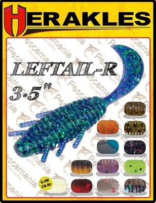 Künstlich Spinning Herakles Leftail-R 3.5 '' Creature Salt Mit Scent Soft Köder