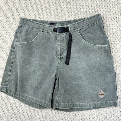 Vtg Gramicci Alpha Shorts Mens XL Faded Green Baggy Fit Climbing Belted Gorpcore