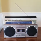 Vintage 1982 Sony AM FM Stereo Cassette Portable Boom Box CFS-400 Tested Working