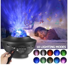 Night Light Projector Star Baby Kids Bedroom Game Room Bluetooth Music Speaker