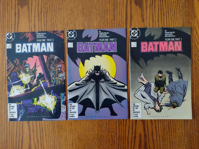 Batman #404, 405, 406 Year One #1-3 (DC Comics, 1987) Frank Miller VF/NM