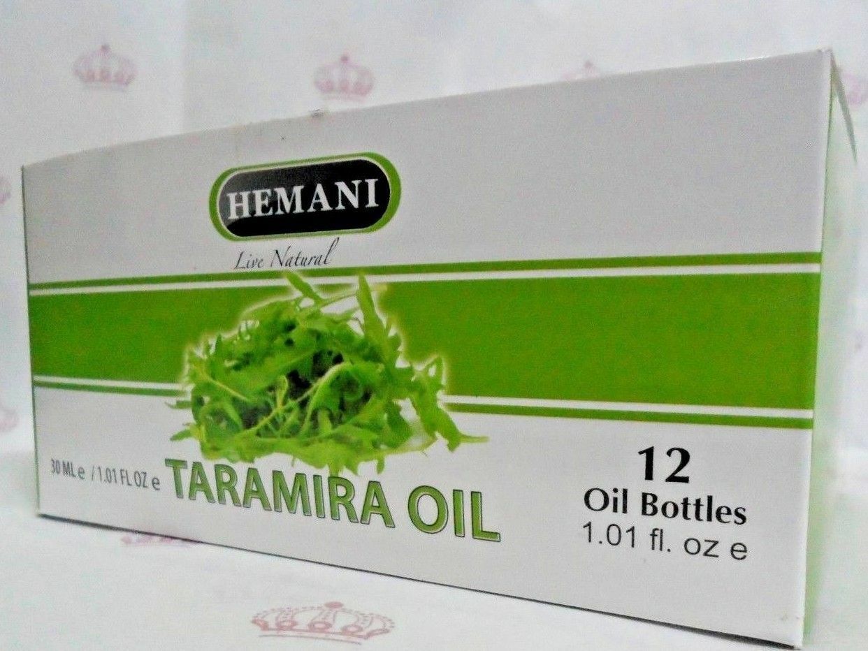 2 Pcs 30ml Hemani Natural Taramira Oil 100 Watercress For Healthy Strong Hair Ebay