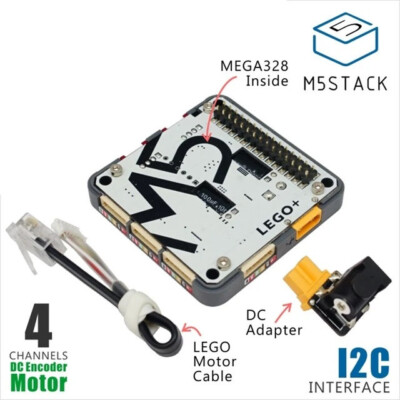 M5Stack LEGO+ Quad Motor Controller Modul Kompatibel Lego Gebaut MEGA328