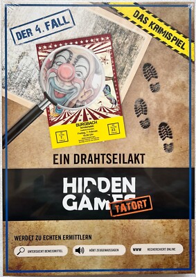 Hidden Games Crime Scene A Tightrope Act 4th Case Board Game Crime Detective Game
