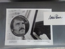 photo originale du hall DUEL 8x10 noir et blanc plus autographe signé à la main de Dennis Weaver 3x5