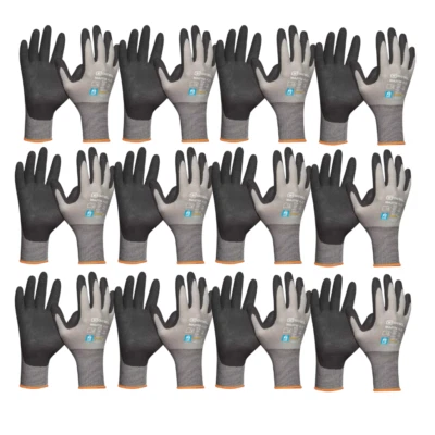 12x Gebol Handschuh Master Flex Arbeitshandschuh Mechanikerhandschuh ölbeständig