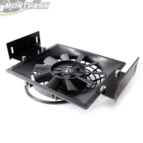 15 Row AN10 Universal Aluminum Engine Transmission Oil Cooler + 7" Cooling Fan - Picture 8 of 12