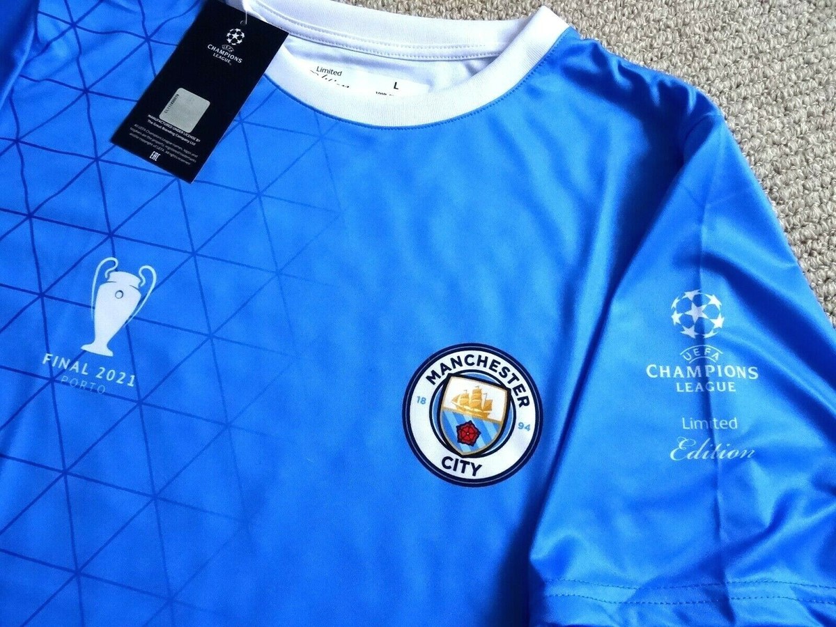 OFFICIAL 2021 PORTO FINAL CL Manchester City LTD EDITION Shirt