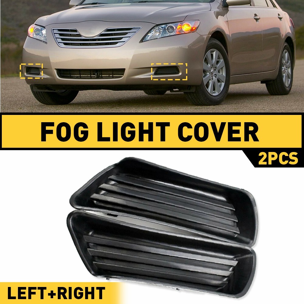 For 2007-2009 Toyota Camry Front Bumper Lower Grille Insert Fog Hole Cover LH RH