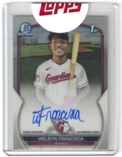 2023 Bowman Chrome Welbyn Francisca 1st Prospect Refractor Auto #CPA-WF /499 NM