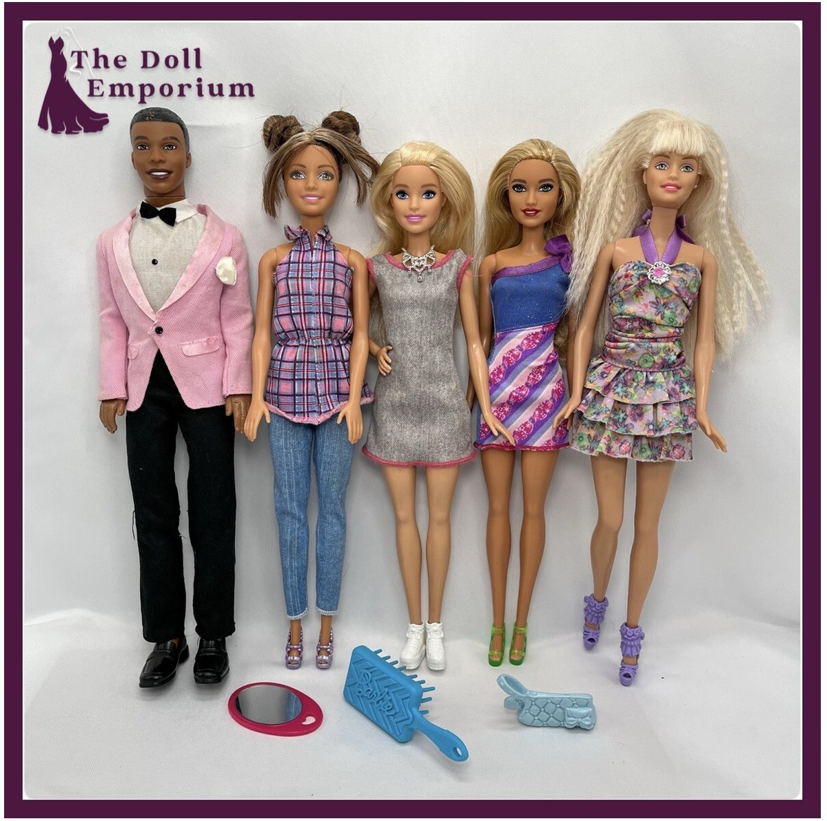Barbie Stefie Face OOAK, Bras Articulés + Garde-robe 6 Tenues, Collection Mattel