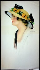 Hamilton King 1900s Calendar Art 10x17 Brunet...