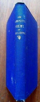 The Complete Poems of John D. Conway Hours of Recreation 1875 HB Book SIGNED 1st