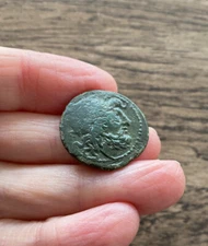 BRUTTIUM, BRETTIAN LEAGUE (215-205 B.C). BRONZE COIN.