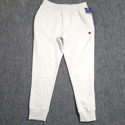 Champion Reverse Weave Jogger Heavyweight Fleece Sweatpants C Logo Gray Mens XL