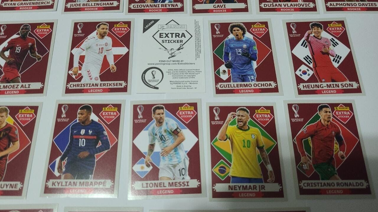 PANINI Extra Sticker Qatar 2022 #A14 NEYMAR JR. Brazil LEGEND PARALLEL -  BASE