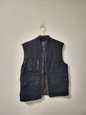 Banana Republic Men's S Black Fisherman's Vest Utility Fishing Safari Casual