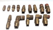1/4 , 3/8, 1/2 Flare to MIP Brass Adapter Fitting 14 Pieces Assortment Parker