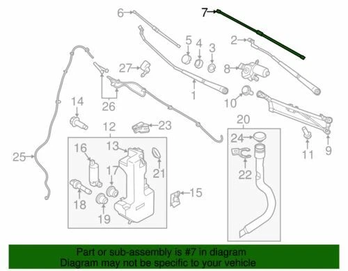 Limpiaparabrisas izquierdo OEM NUEVO 2015-2020 Ford Transit 150 250 350 HD EK4Z-17528-AA Foto 4 de 4