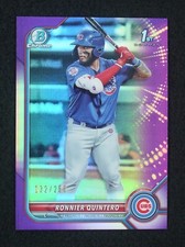RONNIER QUINTERO 2022 Bowman Chrome PURPLE Refractor #/250 #BCP-124 1st Bowman