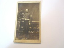 CDV - British Sergeant with Sword Bay0Net & Cane - 1860's