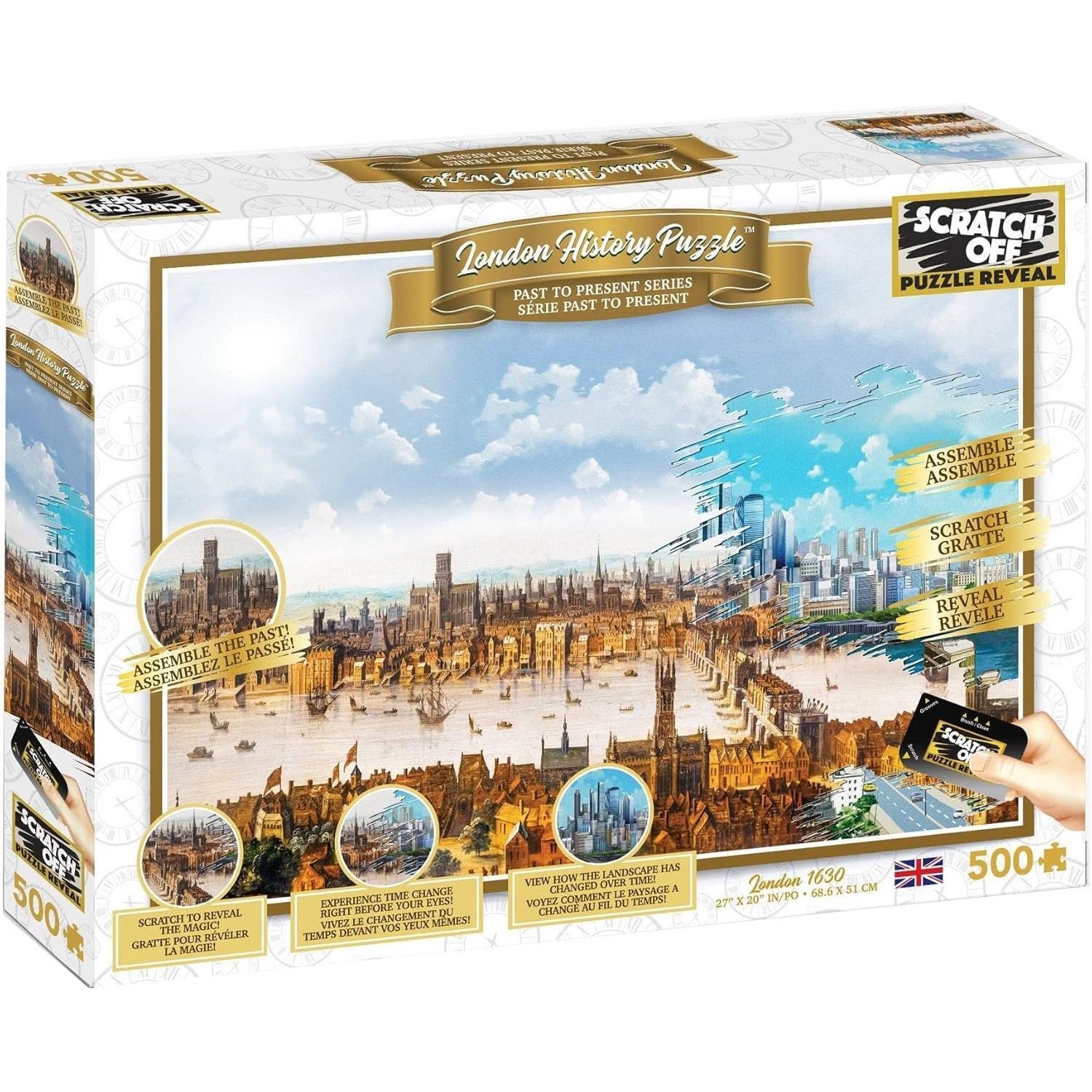 London Puzzle 500 Piece Jigsaws Scratch Off Jigsaw Puzzles England UK Cities