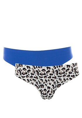 After Eden Unlimited Tanga 2 Paar Pack Einheitsgröße passt Größen S-XL niedrig / kein VPL