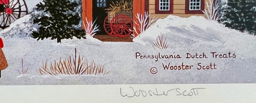 Jane Wooster Scott PENNSYLVANIA DUTCH TREATS Hand Signed Ltd Edition Lithograph - Picture 2 of 5