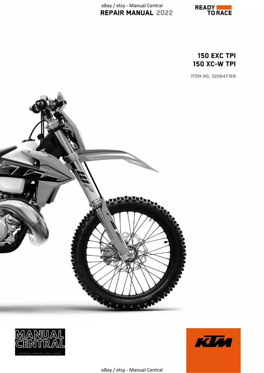 KTM 2022 150 EXC XC W TPI REPAIR WORKSHOP SERVICE MANUAL