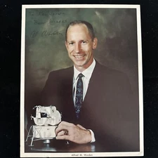 Alfred Worden Signed Business Suit NASA Lithograph - Apollo 15 - JSA AJ64704
