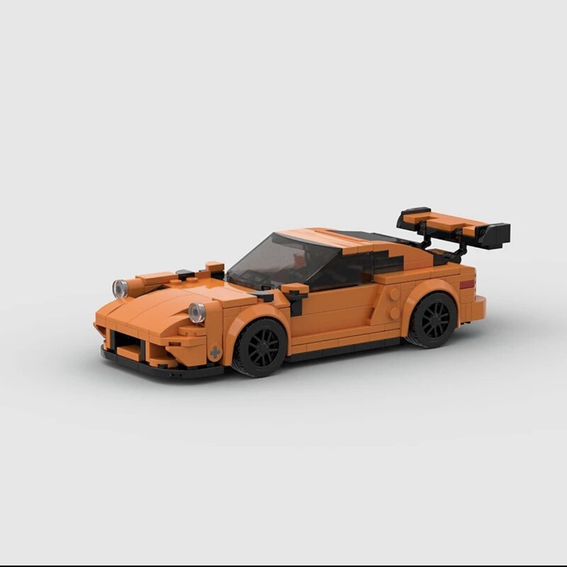 LEGO MOC Porsche 911 GT3RS Racing Car Building Bricks Set Orange Sports Vehicle